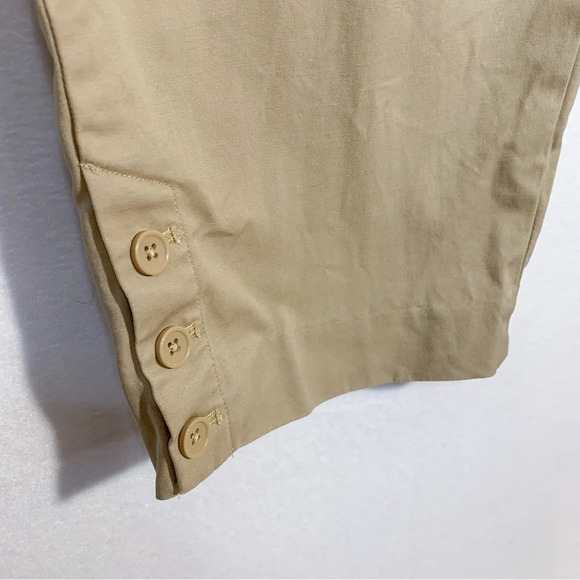 Talbots Perfect Skimmer Tan Khaki Crop Pants - Picture 4 of 8